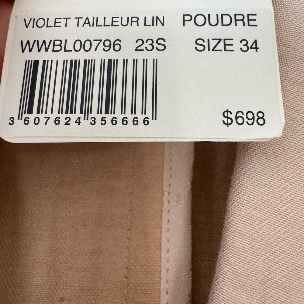 Zadig & Voltaire Light Tan Blazer - Picture 3 of 6